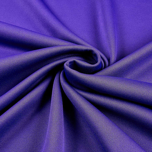 100% Polyester Wrinkle Free Stretch Double Knit Scuba Fabric (Purple, 1 Yard)