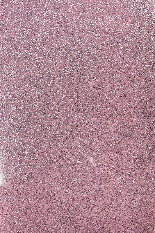 53/54" Wide Shiny Sparkle Glitter Vinyl, Faux Leather PVC-Upholstery Craft Fabric by The Yard (Blush, 1 Yard)
