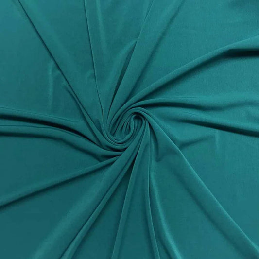 Teal Shiny Milliskin Nylon Spandex Fabric 4 Way Stretch 58" Wide Sold by The Yard