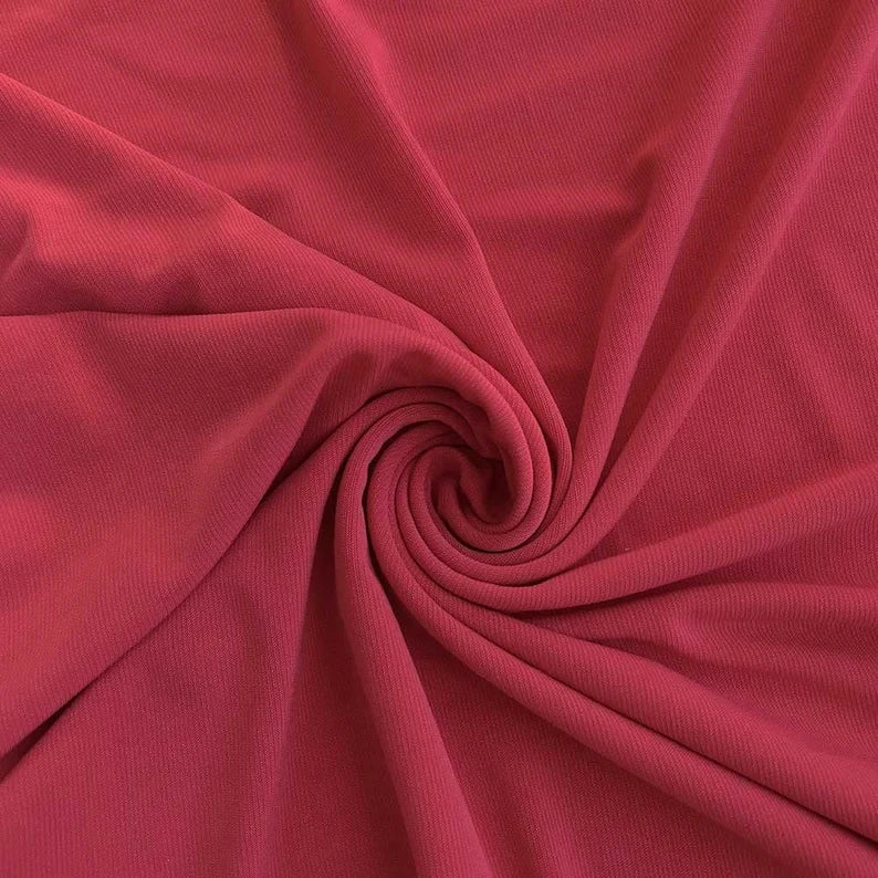 Fuchsia 58/59" Wide ITY Fabric Polyester Knit Jersey 2 Way Stretch Spandex Sold By The Yard.