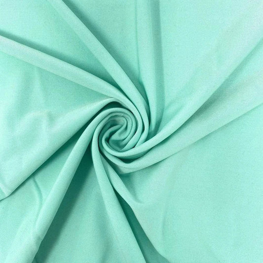 Mint Green 58/59" Wide ITY Fabric Polyester Knit Jersey 2 Way Stretch Spandex Sold By The Yard.