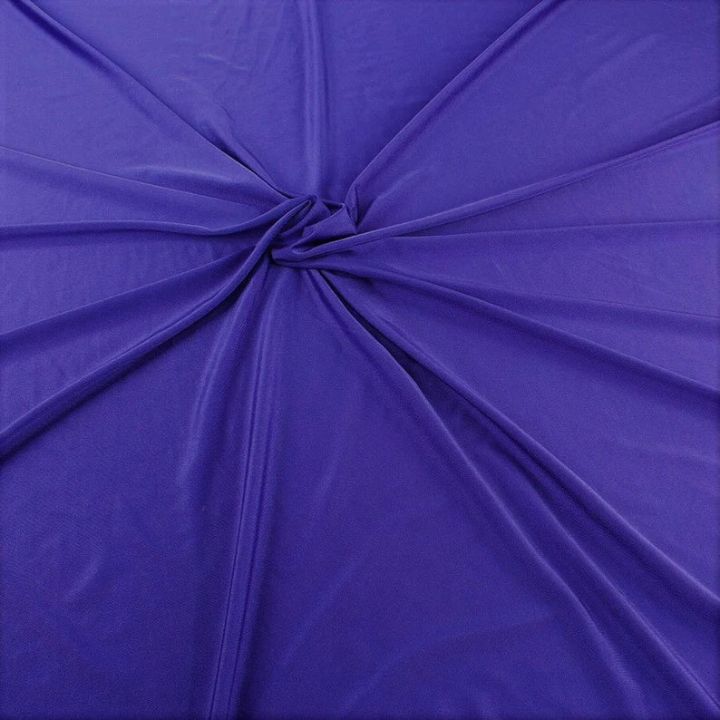 Purple Shiny Milliskin Nylon Spandex Fabric 4 Way Stretch 58" Wide Sold by The Yard