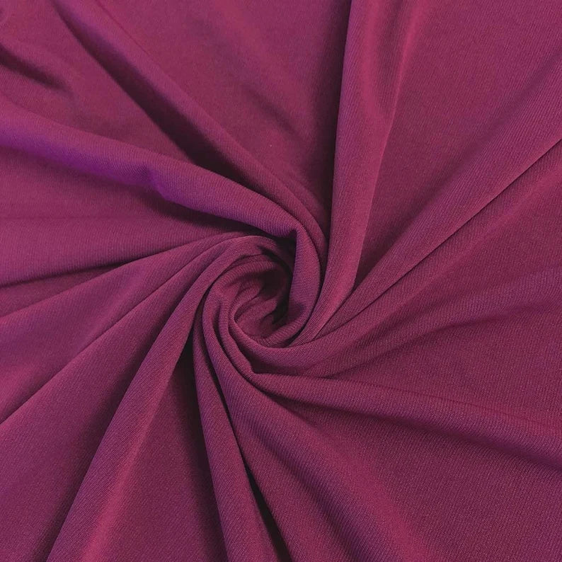 Magenta 58/59" Wide ITY Fabric Polyester Knit Jersey 2 Way Stretch Spandex Sold By The Yard.