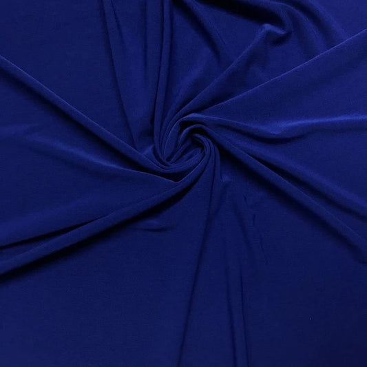 Royal Blue 58/59" Wide ITY Fabric Polyester Knit Jersey 2 Way Stretch Spandex Sold By The Yard.