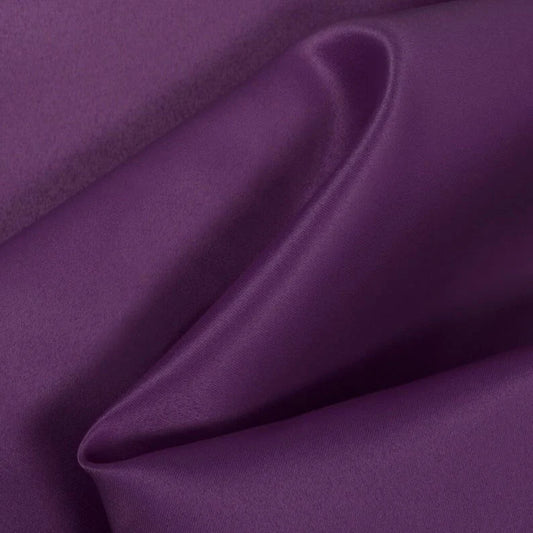 Matte Satin (Peau de Soie) Duchess Fabric Bridesmaid Dress. Sold By The Yard. Plum