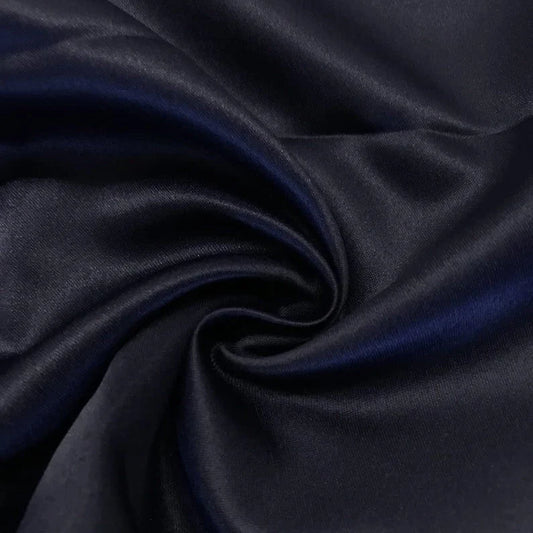 Matte Satin (Peau de Soie) Duchess Fabric Bridesmaid Dress. Sold By The Yard. Navy