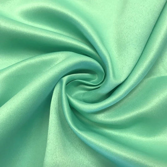 Matte Satin (Peau de Soie) Duchess Fabric Bridesmaid Dress. Sold By The Yard. Mint