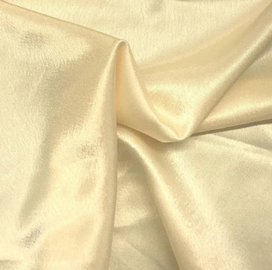 Crepe Back Satin Bridal Fabric Draper-Prom-wedding-nightgown- Soft. Sold by The Yard. Beige