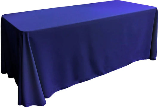 Polyester Poplin Rectangular Tablecloth Royal. Choose Size Below