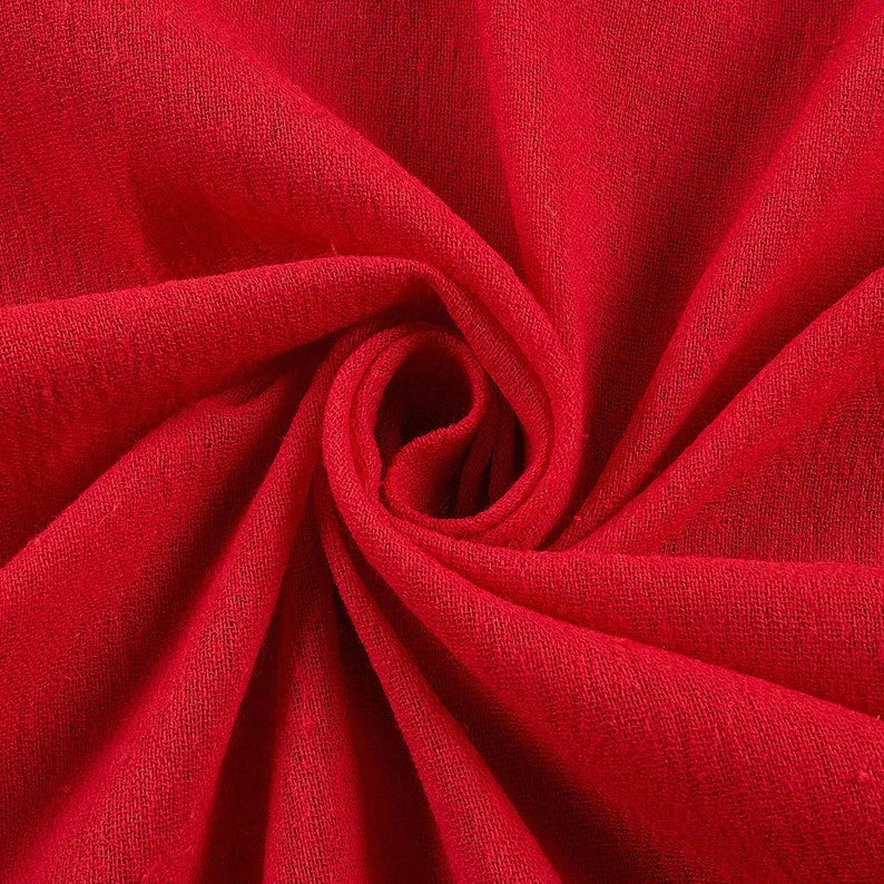 Cotton Gauze Fabric 100% Cotton 48/50" inches Wide Crinkled Lightweight Sold by The Yard. Re