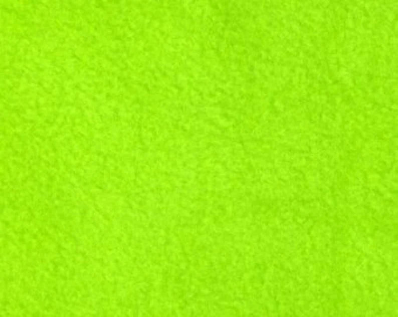 Solid Polar Fleece Fabric Anti-Pill 58" Wide Sold by The Yard. Lime