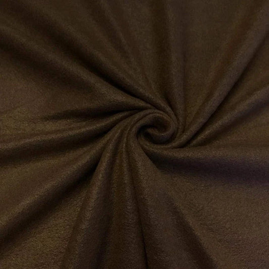 Solid Polar Fleece Fabric Anti-Pill 58" Wide Sold by The Yard. Brown