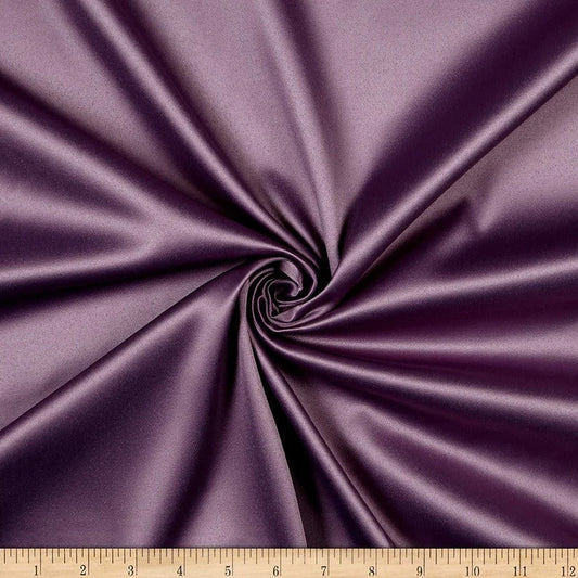 Matte Satin (Peau de Soie) Duchess Fabric Bridesmaid Dress. Sold By The Yard. Amethyst