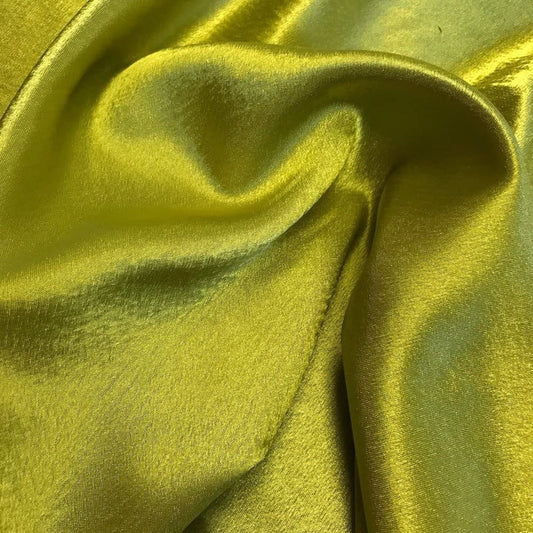 Crepe Back Satin Bridal Fabric Draper-Prom-wedding-nightgown- Soft. Sold by The Yard. Medium Olive