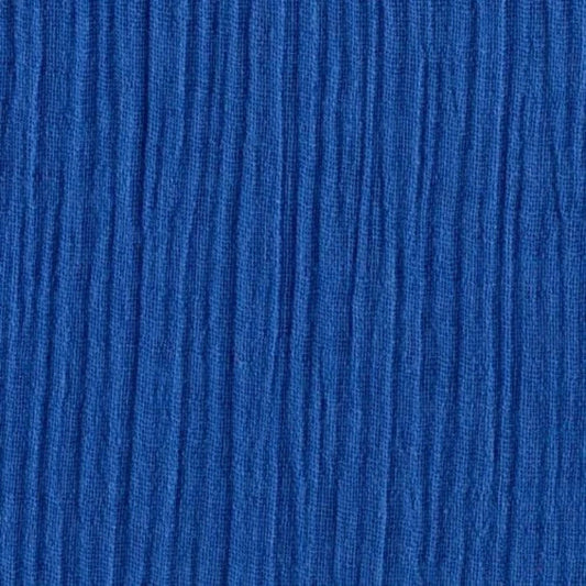 Cotton Gauze Fabric 100% Cotton 48/50" inches Wide Crinkled Lightweight Sold by The Yard. Royal Blue