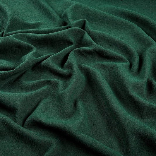 Cotton Gauze Fabric 100% Cotton 48/50" inches Wide Crinkled Lightweight Sold by The Yard. Hunter