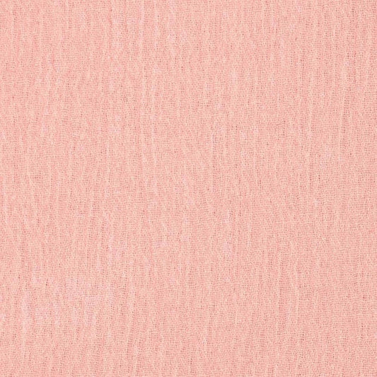 Cotton Gauze Fabric 100% Cotton 48/50" inches Wide Crinkled Lightweight Sold by The Yard. Blush Pink