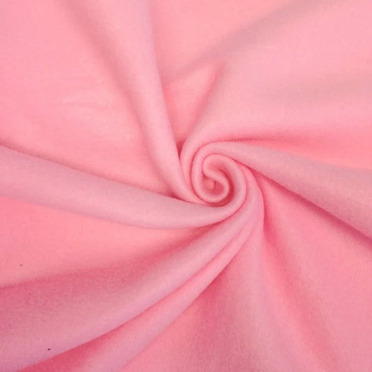 Solid Polar Fleece Fabric Anti-Pill 58" Wide Sold by The Yard. Pink