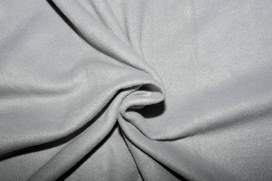 Solid Polar Fleece Fabric Anti-Pill 58" Wide Sold by The Yard. Silver