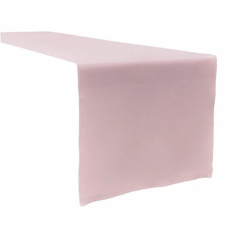 Polyester Poplin Table Runner ( Blush, Choose Size Below