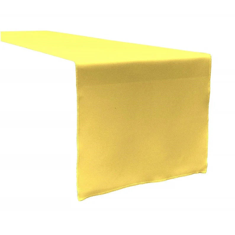Polyester Poplin Table Runner ( Light Yellow, Choose Size Below