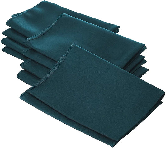 Polyester Poplin Napkin 18 by 18-Inch, Dk Teal - 6 Pack