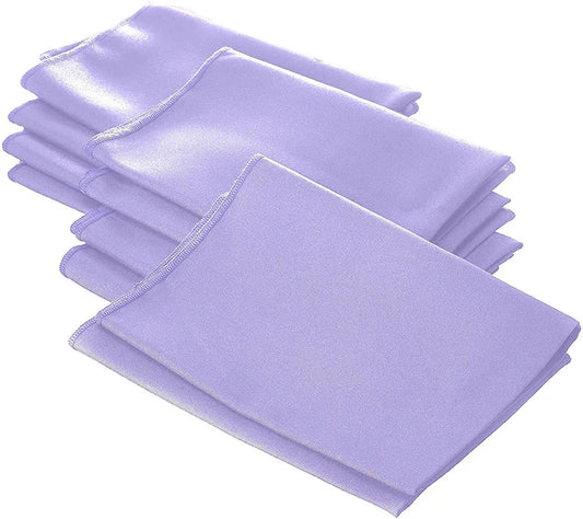 Polyester Poplin Napkin 18 by 18-Inch, Lilac - 6 Pack