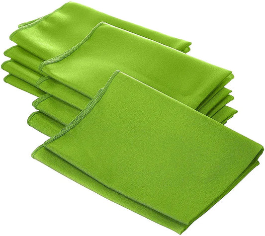 Polyester Poplin Napkin 18 by 18-Inch, Lime - 6 Pack