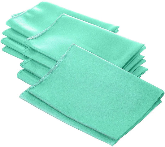 Polyester Poplin Napkin 18 by 18-Inch, Mint - 6 Pack