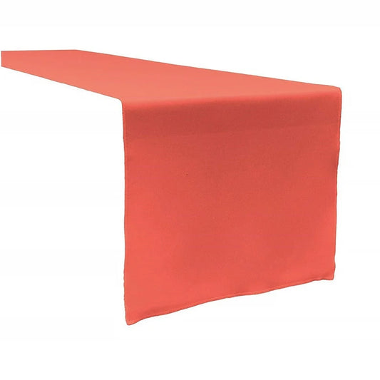 Polyester Poplin Table Runner ( Coral, Choose Size Below