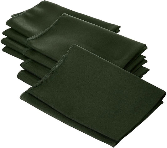 Polyester Poplin Napkin 18 by 18-Inch, Olive - 6 Pack