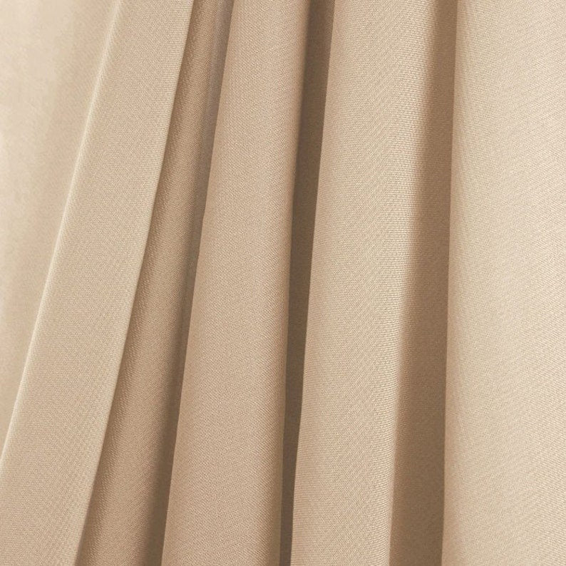 Polyester Soft Light Weight, Sheer, See Through Chiffon Fabric Sold By The Yard. Light Taupe