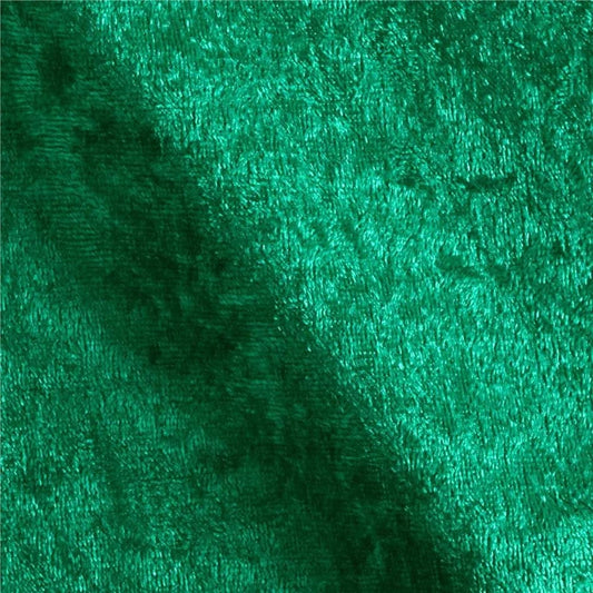 Stretch Panne Velvet Velour Flag Green, Fabric by the Yard