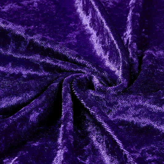 Stretch Panne Velvet Velour Purple, Fabric by the Yard