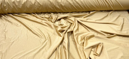 Shiny Milliskin Nylon Spandex Fabric 4 Way Stretch 58" Wide Sold by The Yard Gold