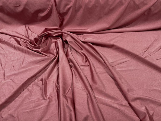 Shiny Milliskin Nylon Spandex Fabric 4 Way Stretch 58" Wide Sold by The Yard Mauve Pink