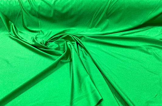 Shiny Milliskin Nylon Spandex Fabric 4 Way Stretch 58" Wide Sold by The Yard Kelly Green