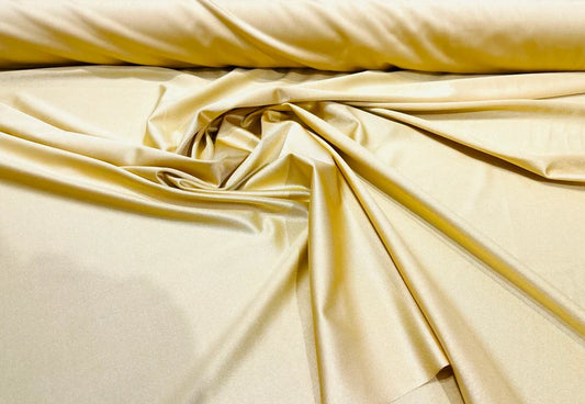 Shiny Milliskin Nylon Spandex Fabric 4 Way Stretch 58" Wide Sold by The Yard Bright Gold
