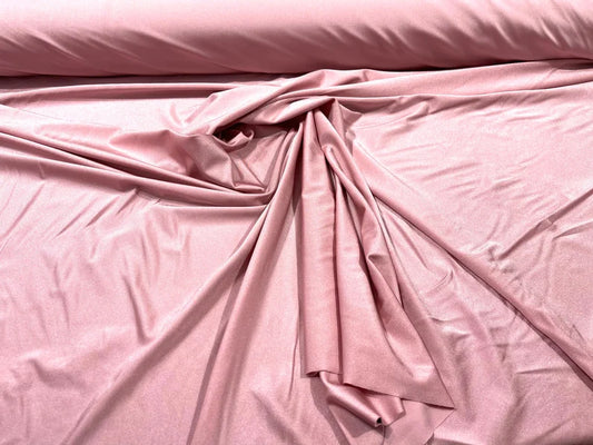 Shiny Milliskin Nylon Spandex Fabric 4 Way Stretch 58" Wide Sold by The Yard Dusty Rose