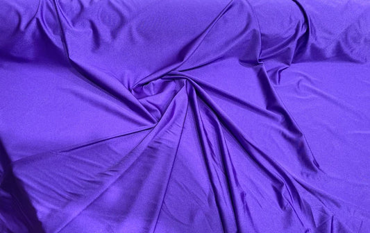 Shiny Milliskin Nylon Spandex Fabric 4 Way Stretch 58" Wide Sold by The Yard Bright Purple